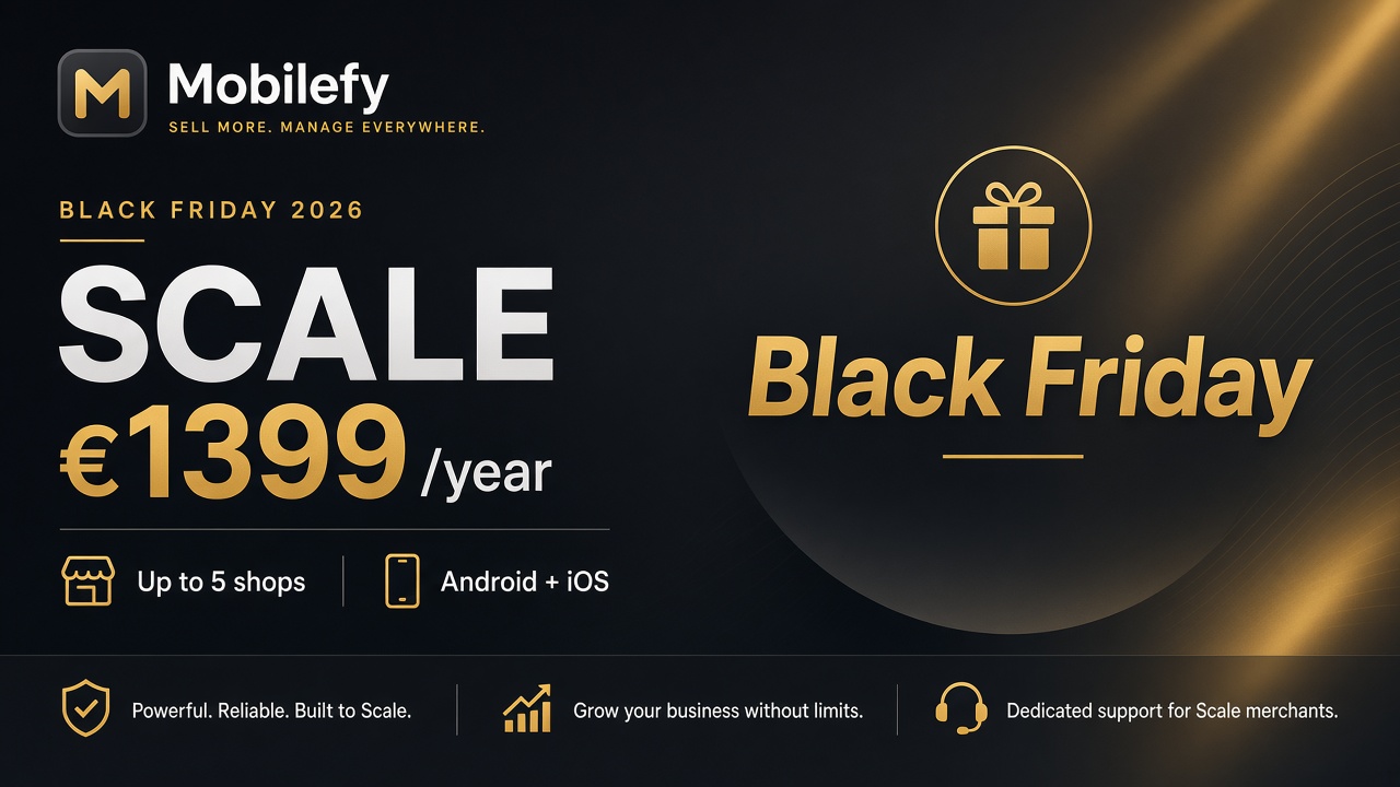 Mobilefy Scale Black Friday offer — €1399 per year